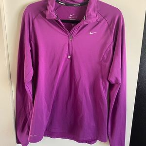 Nike quarter zip running shirt